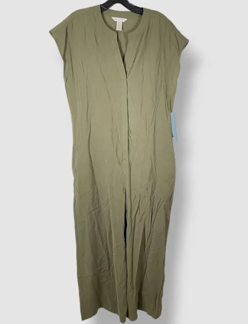 jumpsuit London Times Women's Bexley V-Neck Belted Wide-Leg Jumpsuit eBay - truehabit $35.98