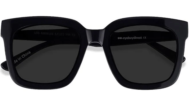 accessory Los Angeles Acetate Square Sunglasses eyebuydirect.com $43