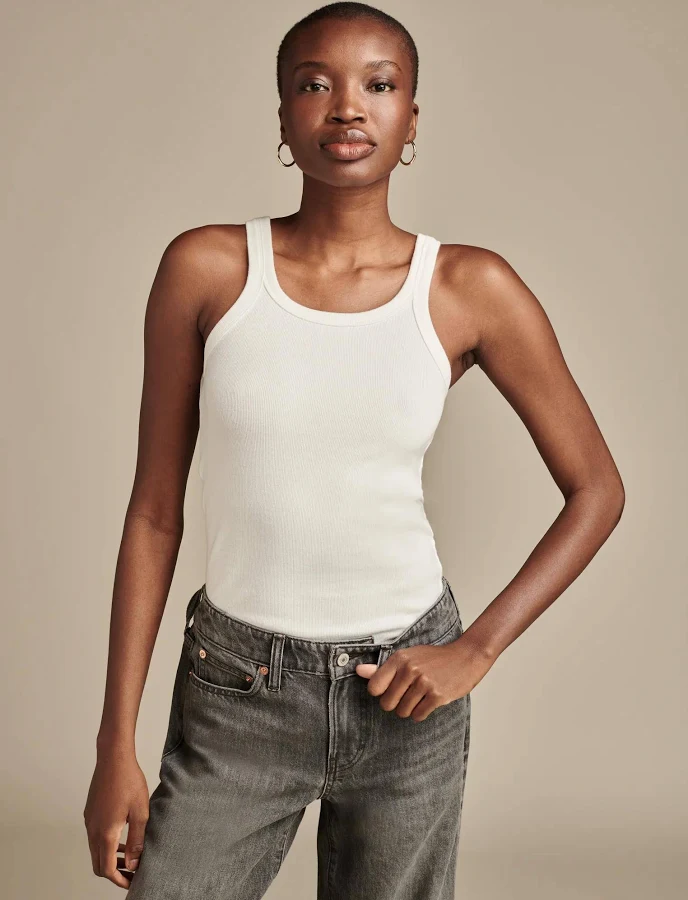 top Lucky Brand Women's Ribbed Essential Tank Top Lucky Brand $20.65