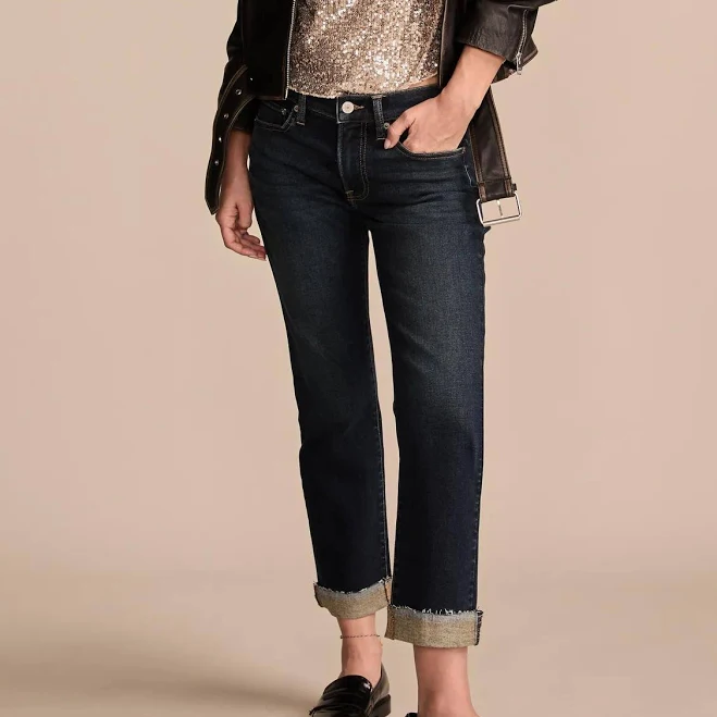 jeans Lucky Brand Women's Sweet Crop Straight-Leg Jeans Lucky Brand $55.65
