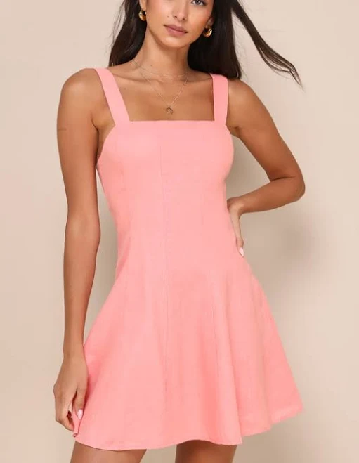 dress Lulus Sleeveless Linen Mini Dress Lulus $62