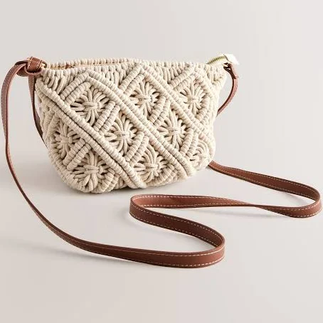 bag Macrame Women's Next Natural Cross-Body Bag Next USA $51