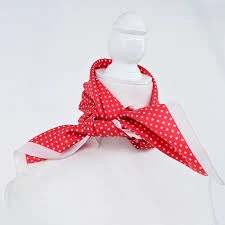 accessory Made in Italy Retro Red White Polka Dot Silk Scarf Bandana Classic Chic Preppy eBay $24.26