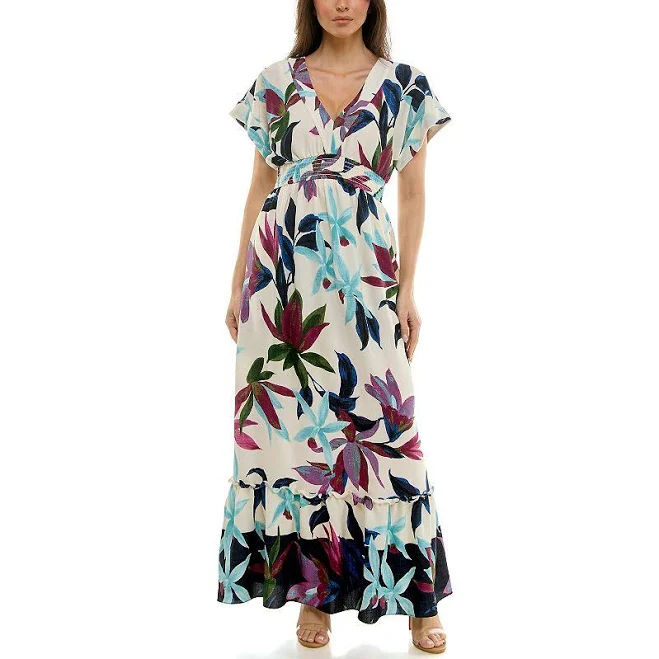 dress Maison Tara Women's Tropical Print Maxi Dress Kohl's $64.85