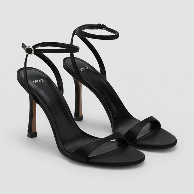shoes MANGO Strappy Heeled Sandals shop.mango.com $69.99