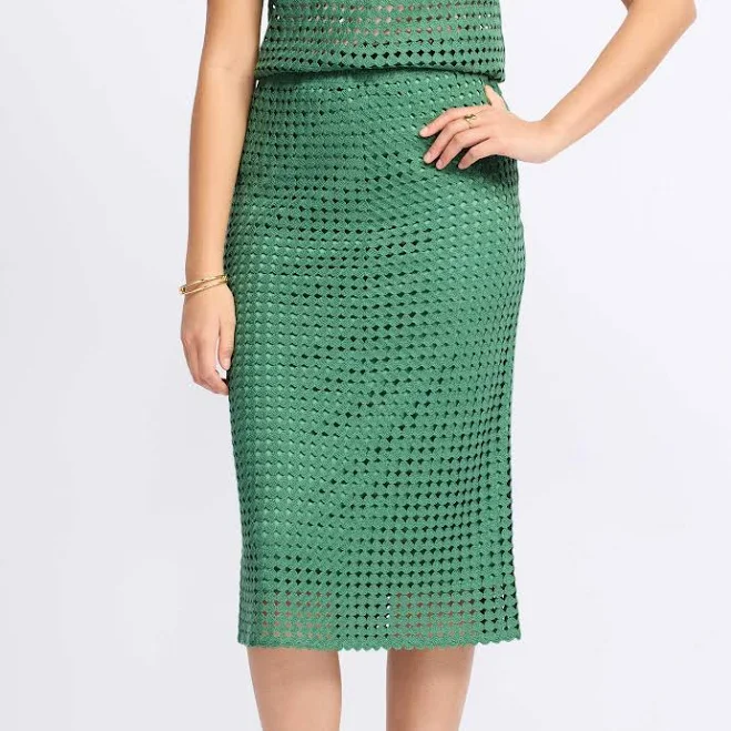 skirt Market & Spruce Clayton Crochet Midi Skirt Stitch Fix $78