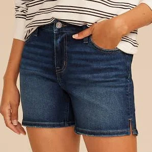 shorts maurices Women's Classic Mid Rise 5in Shorts with Slit Hem Maurices $32.99