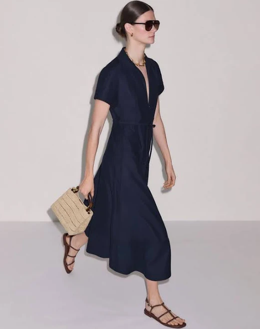 shirt dress Me+em Women's Fluid Woven Midi Shirt Dress ME+EM $495
