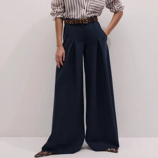 pants Me+em Women's Wool Blend Wide-Leg Pants ME+EM $445