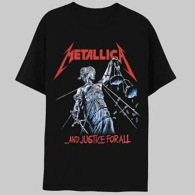top Men's Metallica Justice Short Sleeve Graphic T-Shirt Target $14