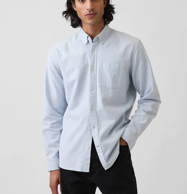 top Men's Oxford Button-Down Shirt by Gap Gap $29