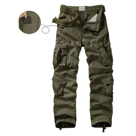 pants Men's Relaxed Fit Cargo Pants with 9 Pockets Walmart - TRGPSG $36.18