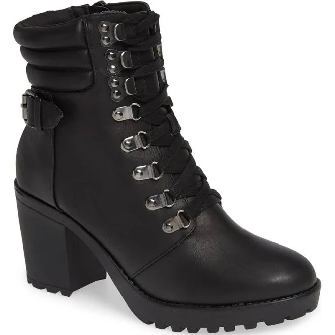 shoes MIA Women's Annamaria Lug Sole Combat Boot Nordstrom Rack $49.97