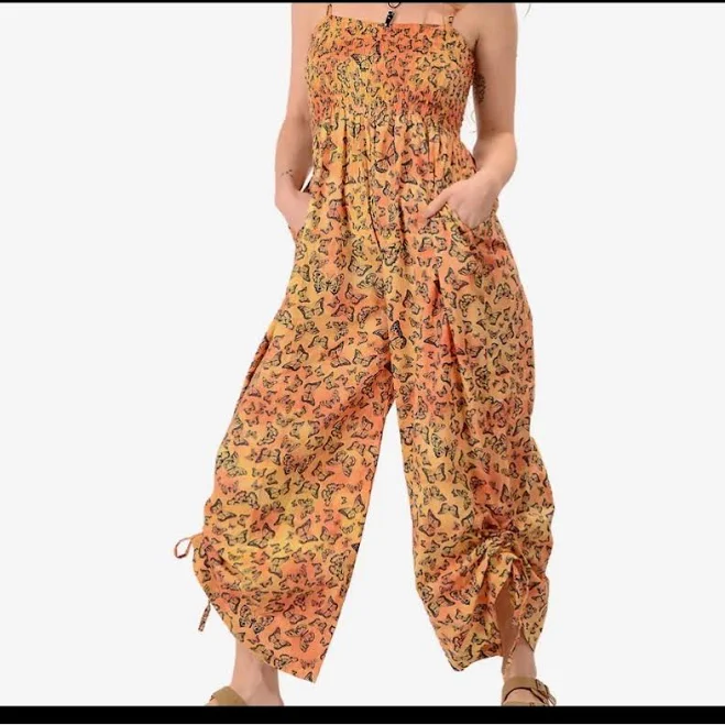 jumpsuit Michyscloset Women's Sunset and Butterflies Jumpsuit Poshmark $62