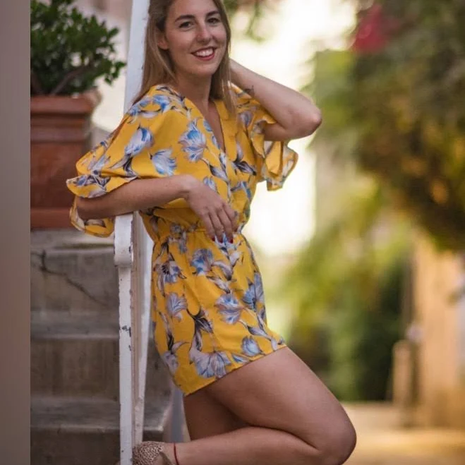 romper Milk & Honey Floral Peek A Boo Romper Poshmark $25