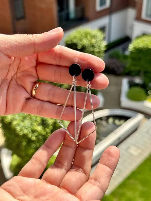 accessory Minimalist Geometric Drop Earrings Etsy - Seller $15.25