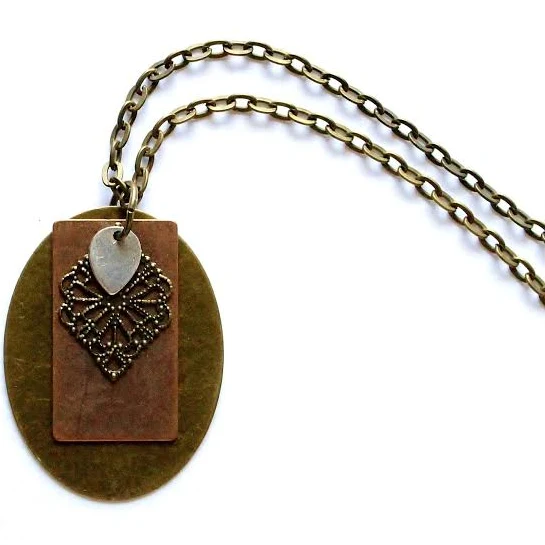 accessory Mixed Metal Necklace Etsy - Seller $10