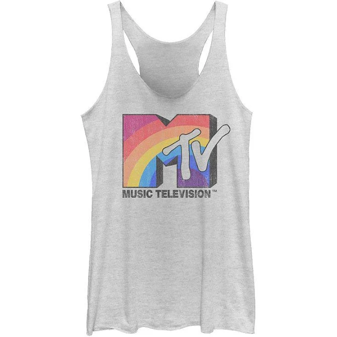 top MTV Rainbow Logo Racerback Tank Top Kohl's $20