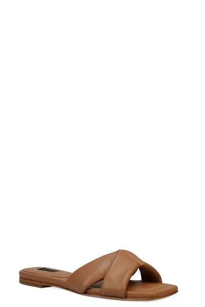 shoes Natori Women's Vitta Nappa Leather Slide Sandals Natori $44