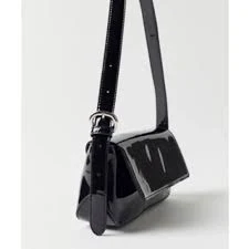 bag NWT Urban Outfitters Patent Shoulder Baguette Bag, Black Poshmark $25