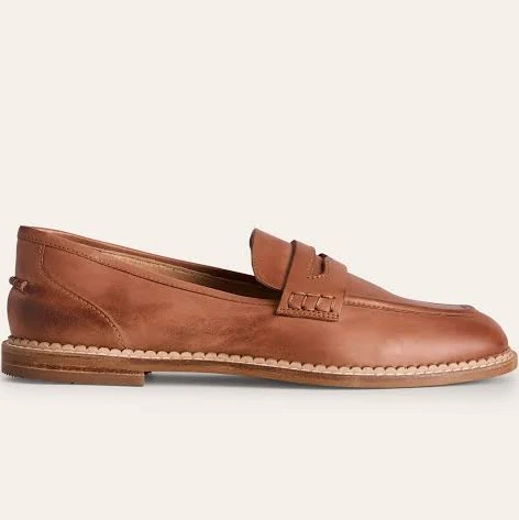 shoes Nya Penny Loafers-Tan Burnished Leather Boden $190