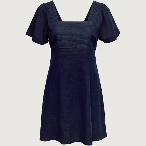 dress Oak + Fort Linen Blend Mini Dress Oak and Fort US $39.99