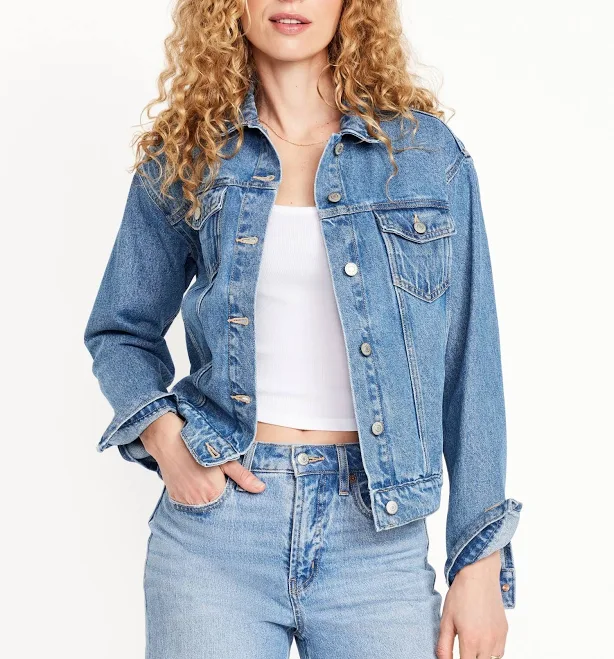 matching set Old Navy Women's Classic Jean Jacket Old Navy $44.99