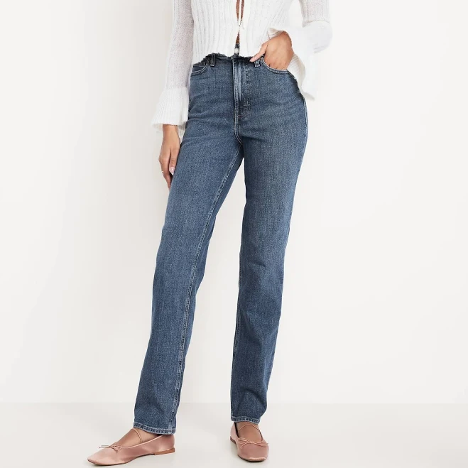 jeans Old Navy Women's Extra High-Waisted Straight Jeans Old Navy $26.99