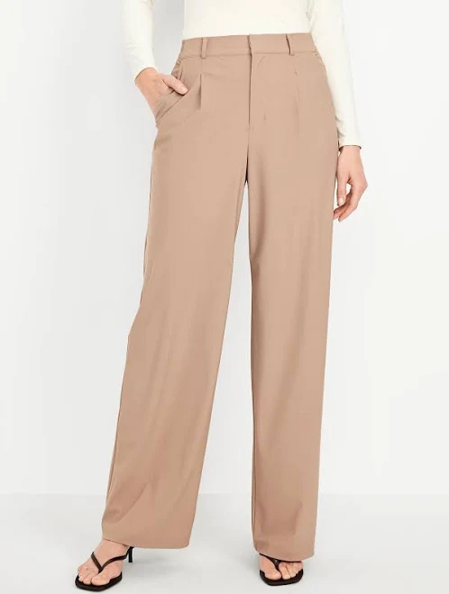 pants Old Navy Women's High-Waisted Sleektech Trouser Pants Old Navy $24.99