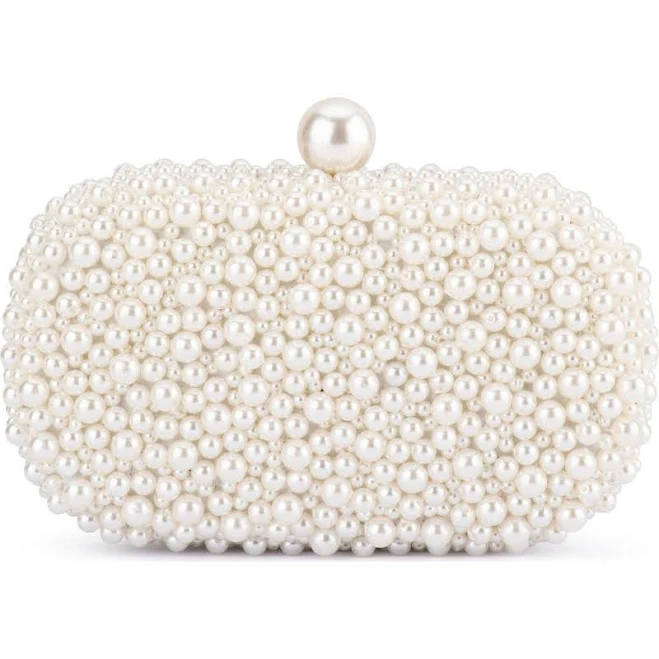 bag Olga Berg Valentina Pearl Clutch Nordstrom $129