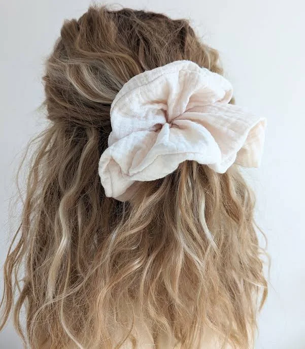 accessory Organic Cotton Oversized Scrunchie Hair Tie Etsy - Seller $22.17