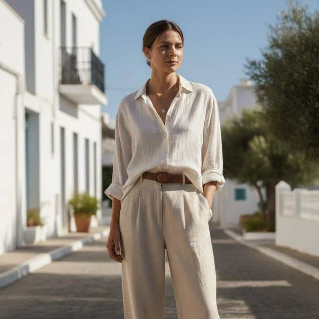 oversized outfit Oversized Linen Pants Set Etsy - Seller $77.85