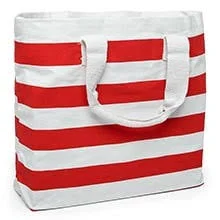 bag Paper Mart Stripe Canvas Tote Bags Paper Mart $11.53
