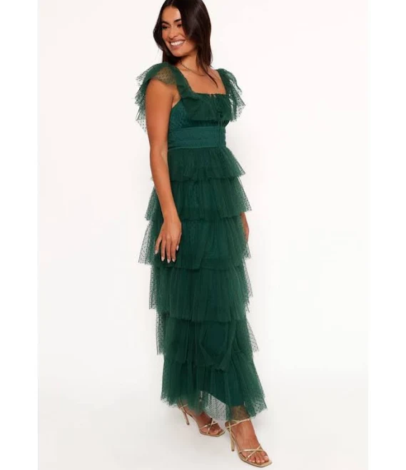 dress Petal & Pup Belle Swiss Dot Tulle Tiered Maxi Dress Macy's $76.3