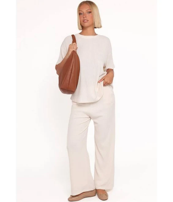 matching set Petal & Pup Women's Granger Knit Wide-Leg Pant Set Macy's $99
