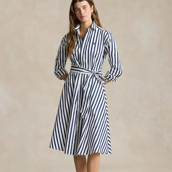 shirt dress Polo Ralph Lauren Women's Belted Striped Cotton Shirtdress Ralph Lauren $248