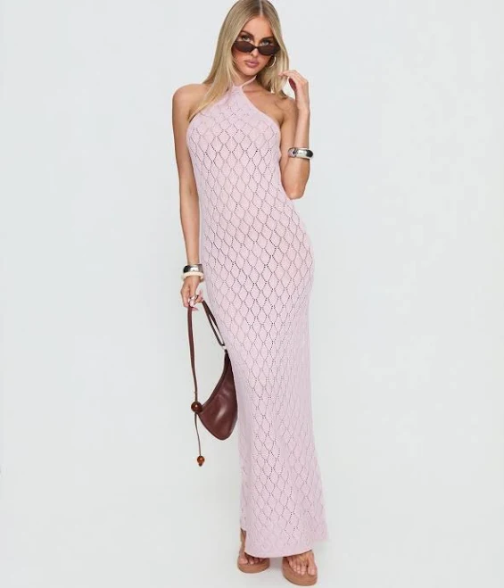 dress Princess Polly Jorda Halter Crochet Maxi Dress Princess Polly US $68