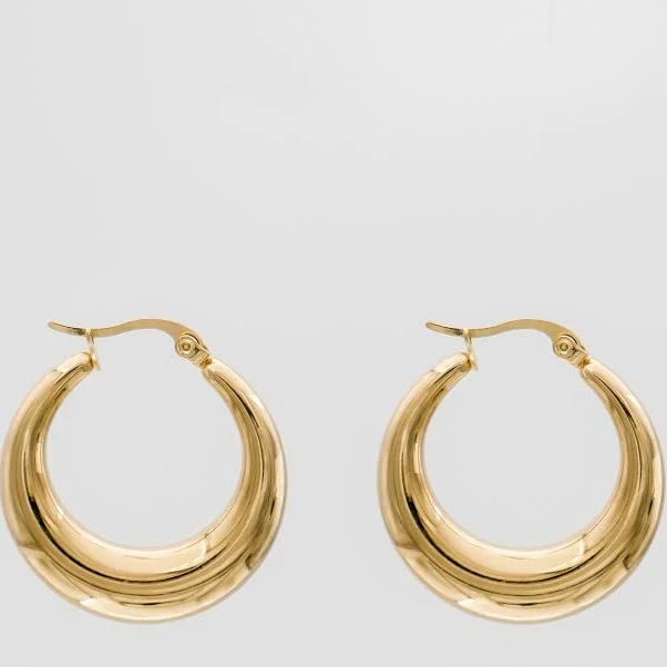 accessory PRYA Gold Lina Hoop Earrings PRYA $43