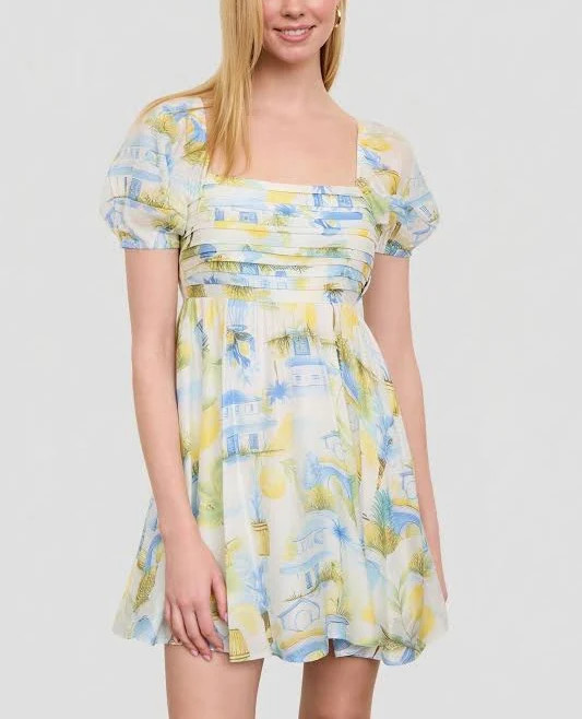 dress Puff Sleeve Mini Dress Milk Money $78