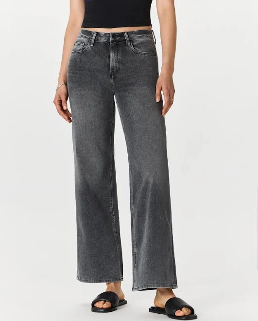 jeans Quince Women's Bella Stretch Wide Leg Organic Cotton Jeans Quince $50
