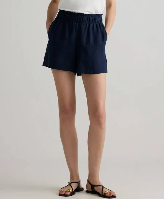 shorts Quince Women's European Linen High Waisted Shorts Quince $32