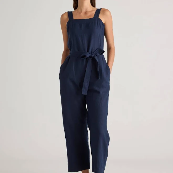 jumpsuit Quince Women's European Linen Square Neck Jumpsuit Quince $64