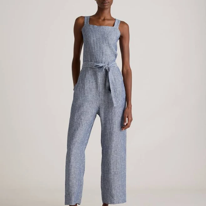 jumpsuit Quince Women's European Linen Square Neck Jumpsuit Quince $64