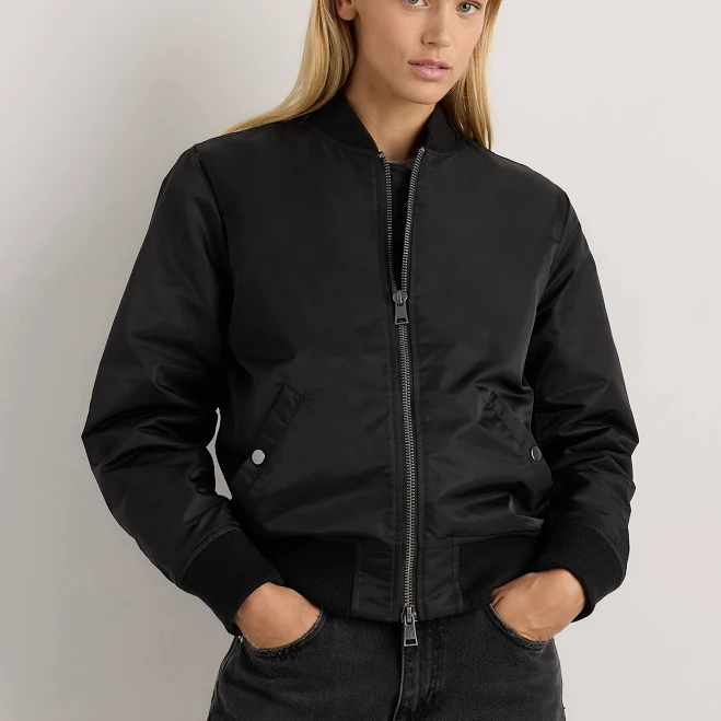 outerwear Quince Women's Flight Nylon Bomber Jacket Quince $100
