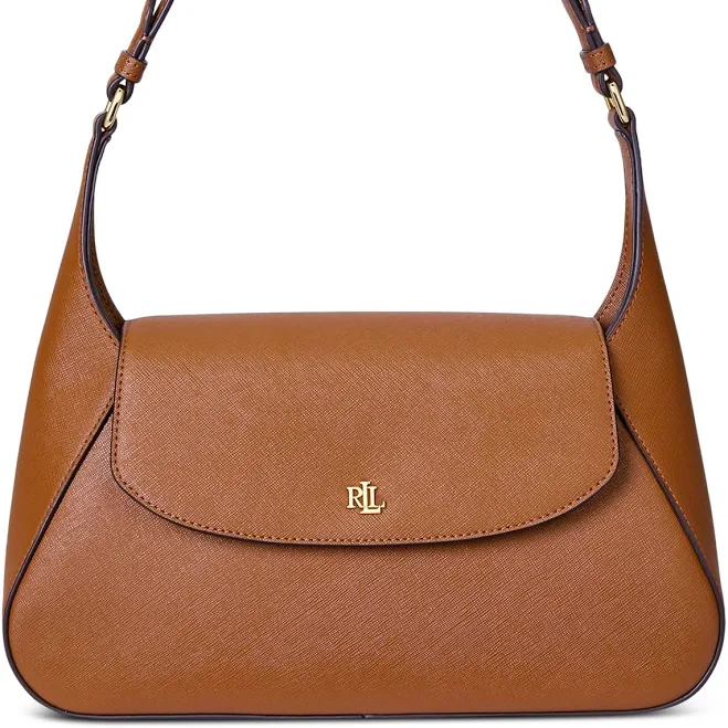 bag Ralph Lauren Women's Crosshatch Medium Schylar Leather Shoulder Bag Macy's $250
