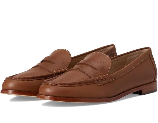 shoes Ralph Lauren Women's Wynnie Burnished Leather Loafers Zappos.com $188.94