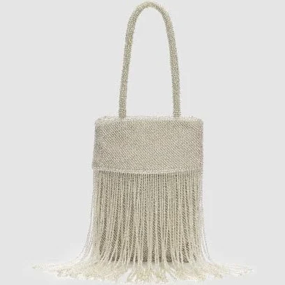 bag Reformation Valentina Mini Beaded Satin Shoulder Bag Reformation $248