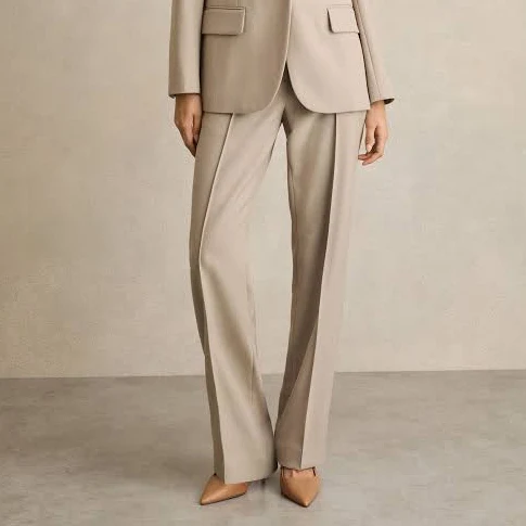 pants Reiss Women's Brittany Petite Straight-Leg Wool-Blend Suit Trousers Reiss $127