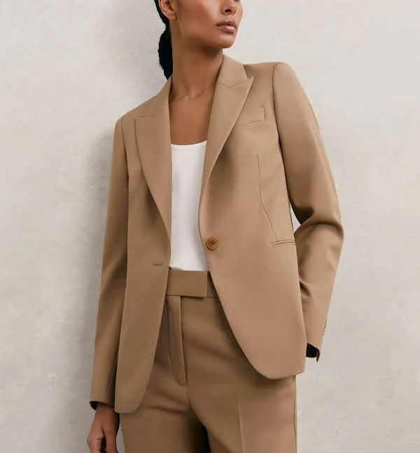 jacket Reiss Women's Wool-Blend Single-Breasted Suit Blazer Reiss $480