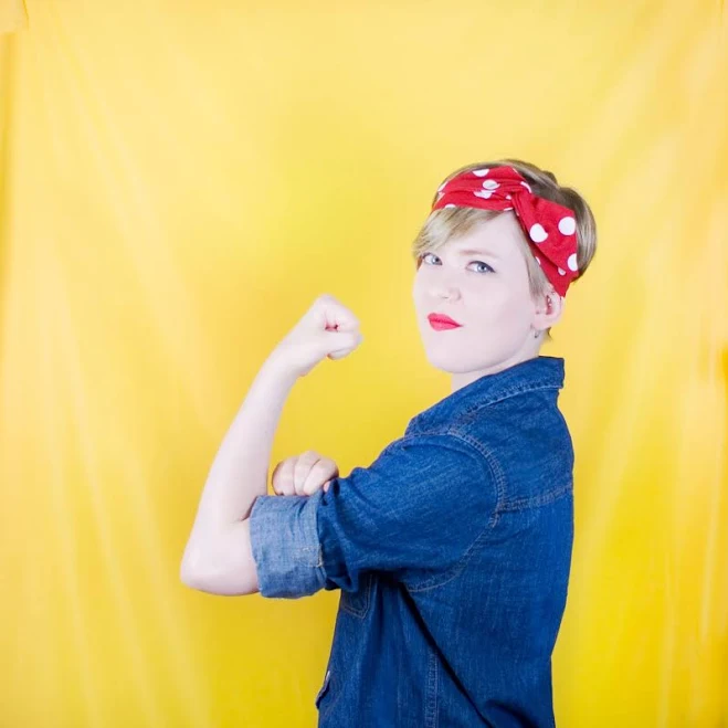 accessory Retro 50s Polka Dot Bandana Rosie The Riveter Halloween Costume Etsy - fashionmeme $15